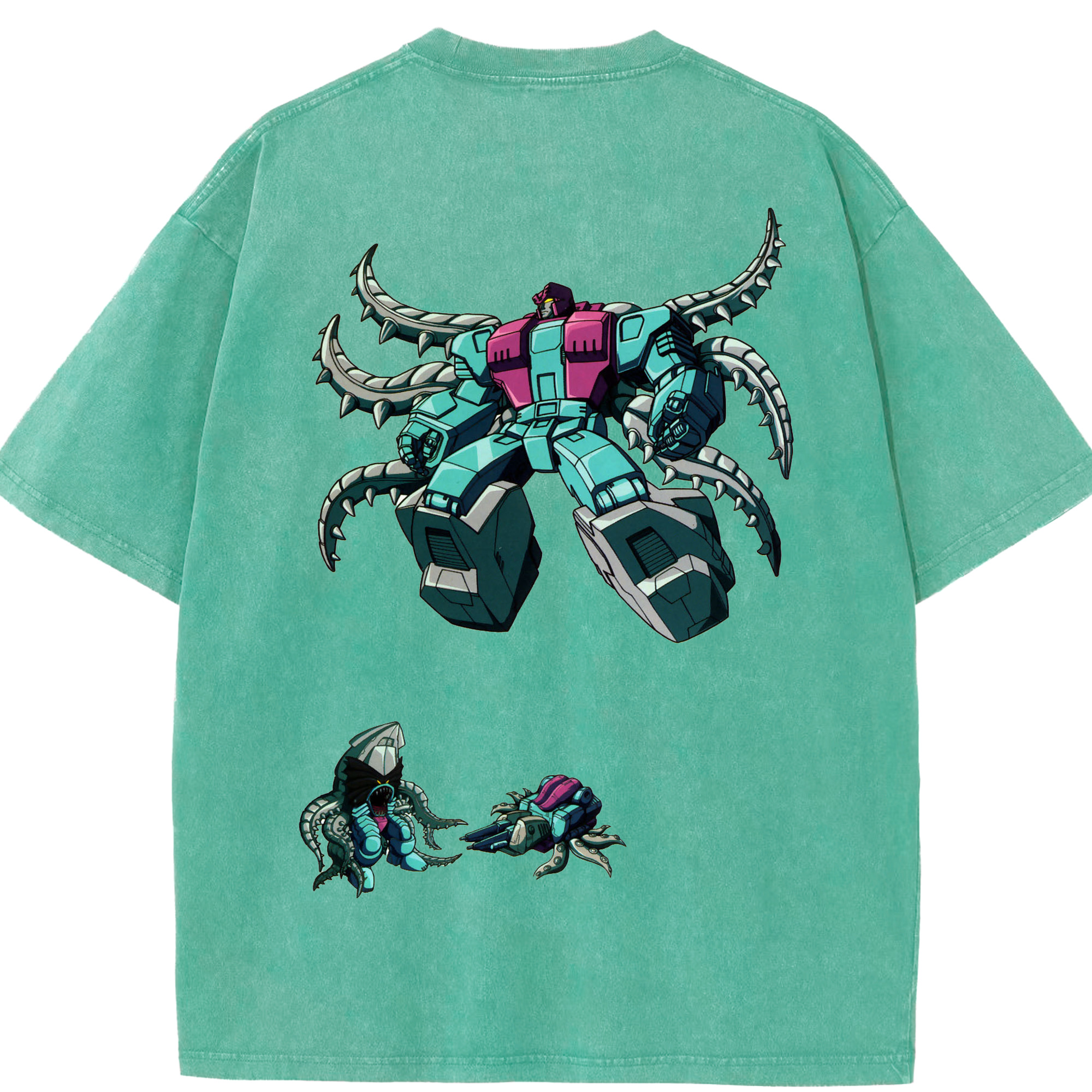 （画像用）  綿100% ヴィンテージ風 半袖Tシャツ（背面プリント）